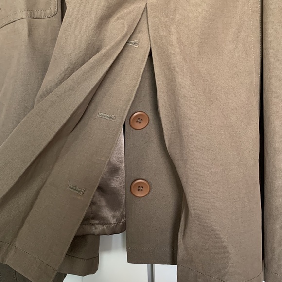 Olive Colour Trench Coat - Picture 8 of 10